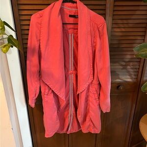 Max Jeans Folkstone Pink Tencel Drape Long Jacket - Medium
